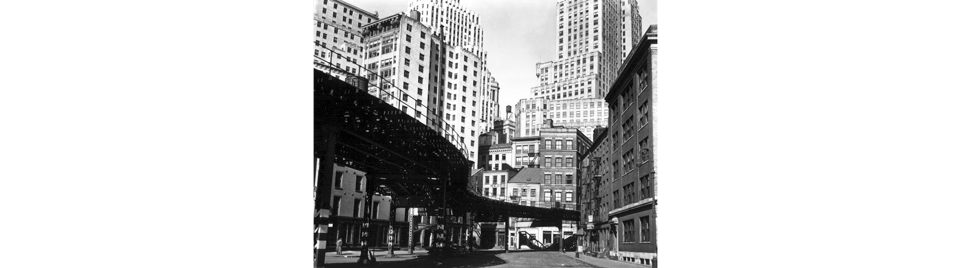 Cityscape black and white photo by Brett Weston