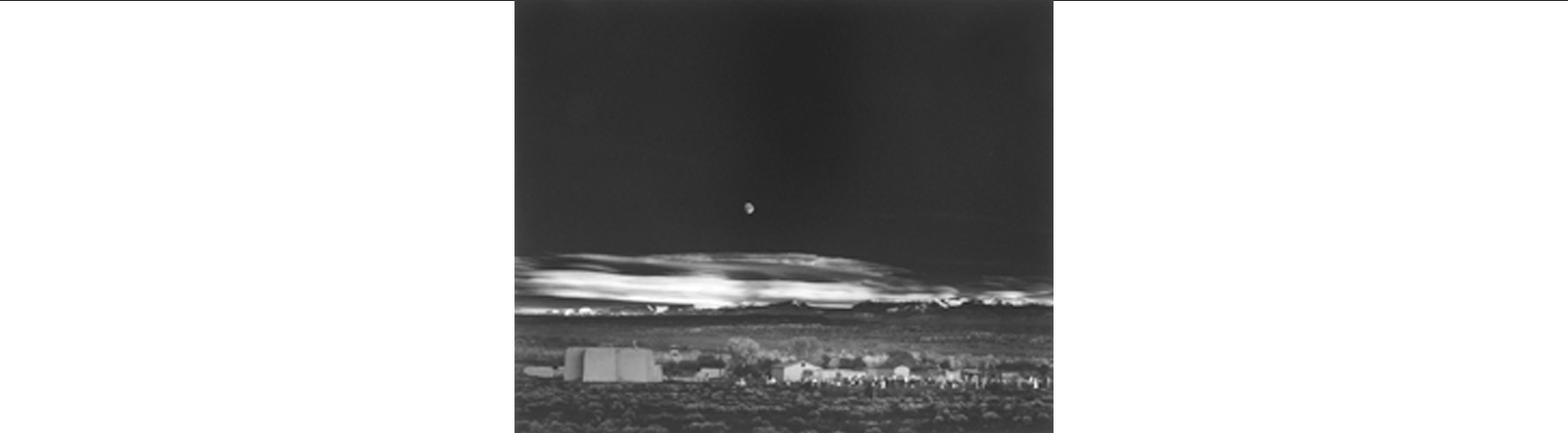 Photography from the Permanent Collection Moonrise by Ansel Adams