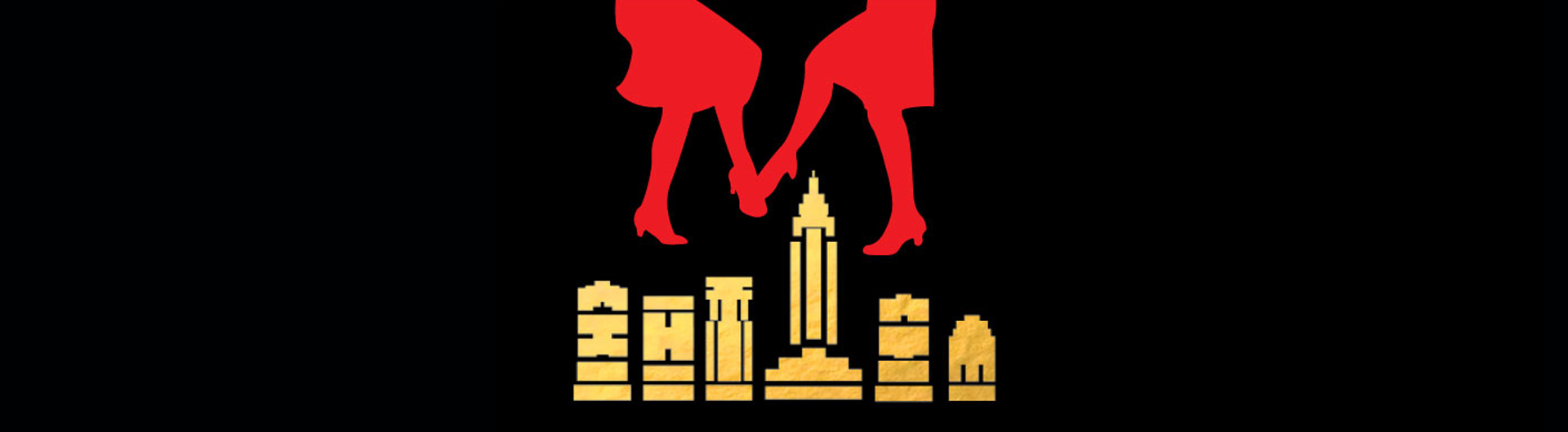 Thoroughly Modern Millie image of dancing feet over cityscape