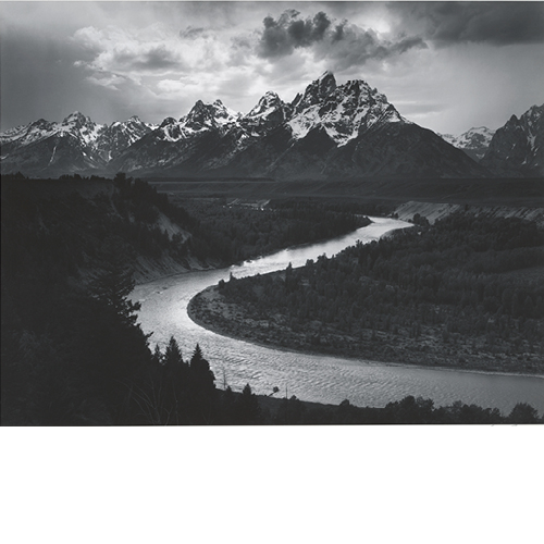 Photograph of the Tetons and Snake River by Ansel Adams