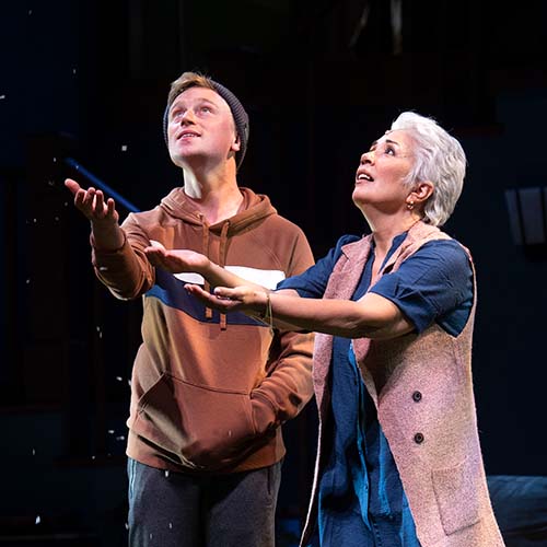 Guadalupe and son-in-law experiencing snow