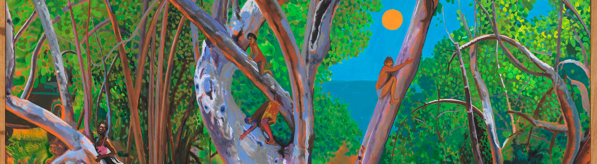 Hulda Guzmán, Uva de Playa 2 painting detail