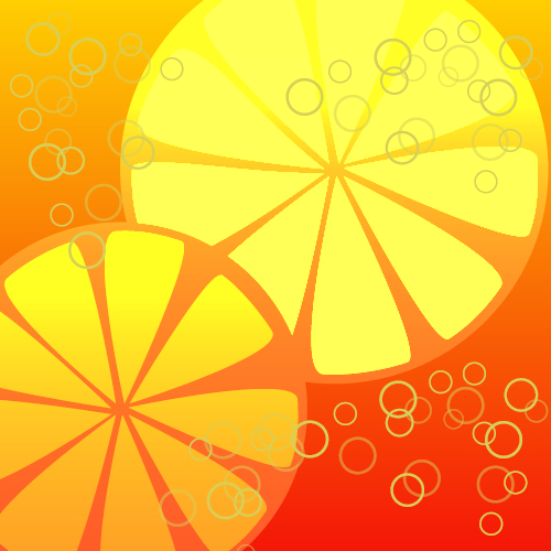 Libation Lecture graphic with orange gradient and abstract orange slices