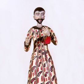 San Buenaventura, a painted figurine